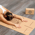 Mat de yoga de vente à chaud Eco Freindly Stop Slippery Soft Nature Nature Cork Rubber Yoga Mat